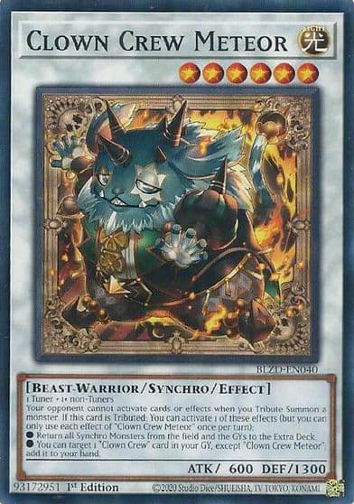 Clown Crew Meteor Blazing Dominion Yu-Gi-Oh! card