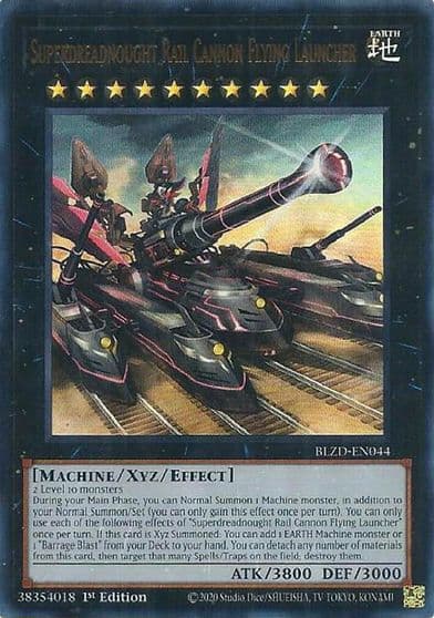 Superdreadnought Rail Cannon Flying Launcher Blazing Dominion Yu-Gi-Oh! card