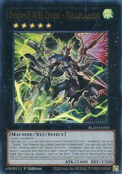 DoomZ XIII Over Graflareio Blazing Dominion Yu-Gi-Oh! card