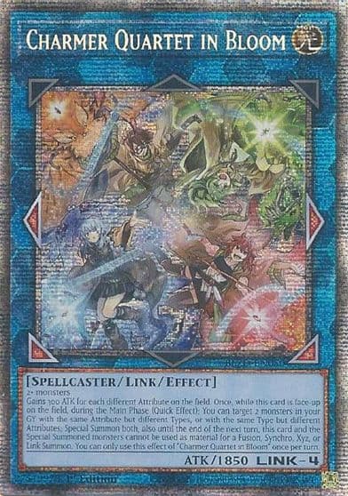 Charmer Quartet in Bloom Starlight Rare Blazing Dominion Yu-Gi-Oh! card