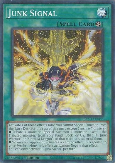 Junk Signal Blazing Dominion Yu-Gi-Oh! card