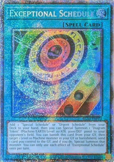 Exceptional Schedule Starlight Rare Blazing Dominion Yu-Gi-Oh! card