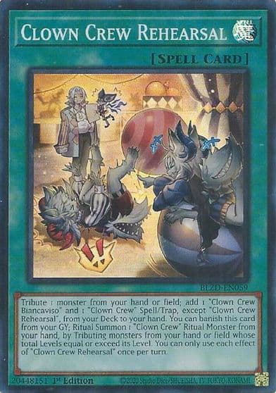 Clown Crew Rehearsal Blazing Dominion Yu-Gi-Oh! card