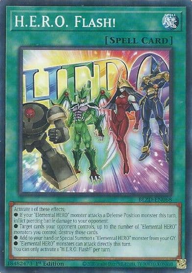HERO Flash Blazing Dominion Yu-Gi-Oh! card