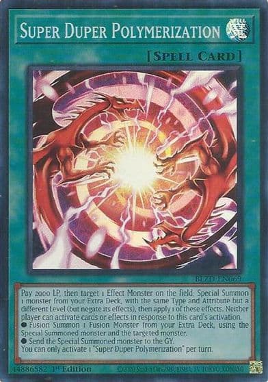 Super Duper Polymerization Blazing Dominion Yu-Gi-Oh! card