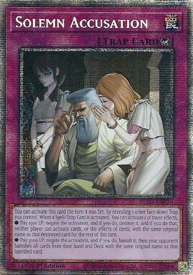 Solemn Accusation Starlight Rare Blazing Dominion Yu-Gi-Oh! card