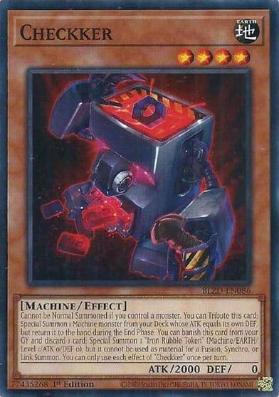 Checkker Blazing Dominion Yu-Gi-Oh! card