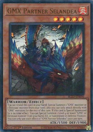 GMX Partner Selandea Blazing Dominion Yu-Gi-Oh! card