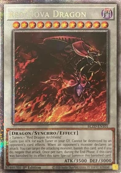 Red Nova Dragon Starlight Rare Blazing Dominion Yu-Gi-Oh! card
