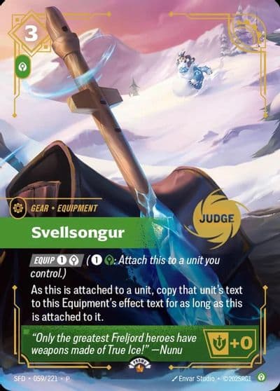 Svellsongur Riftbound Judge Promotional Cards Riftbound card