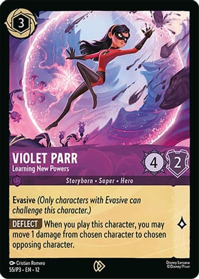 Violet Parr Learning New Powers Disney Lorcana Promo Cards Lorcana card