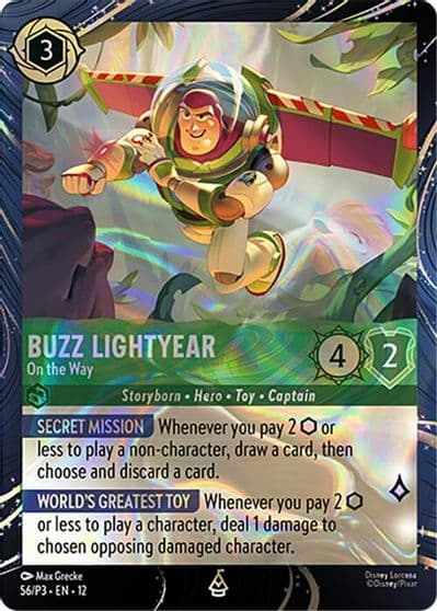 Buzz Lightyear On the Way Disney Lorcana Promo Cards Lorcana card
