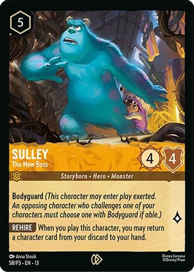 Sulley The New Boss Disney Lorcana Promo Cards Lorcana card