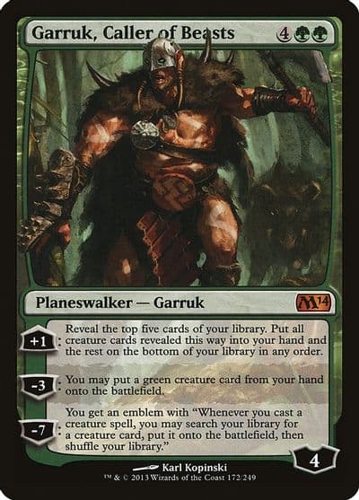 Garruk Caller of Beasts Magic 2014 (M14) Magic card