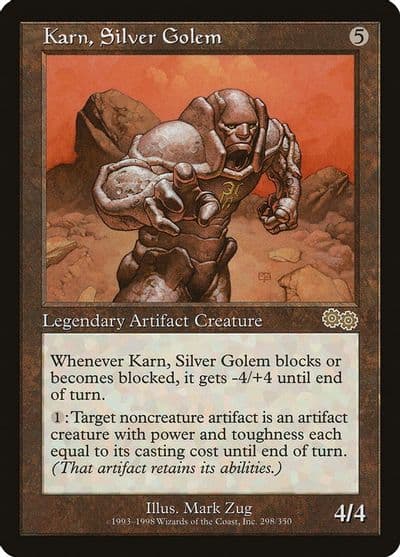 Karn Silver Golem Urza's Saga Magic card