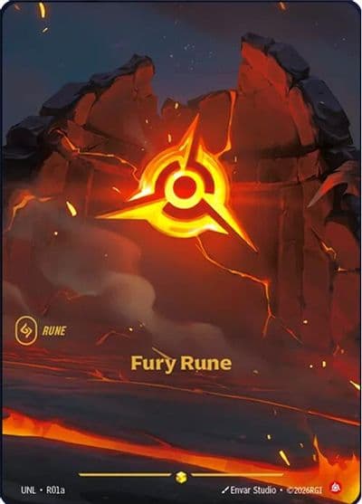 Fury Rune R01a Unleashed Riftbound card