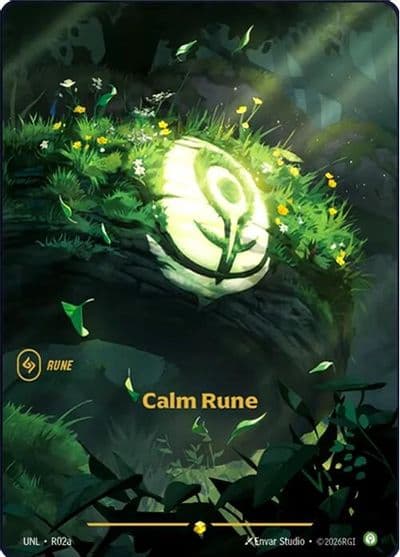 Calm Rune R02a Unleashed Riftbound card