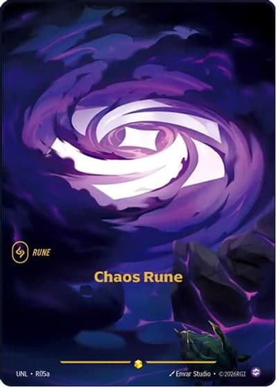 Chaos Rune R05a Unleashed Riftbound card