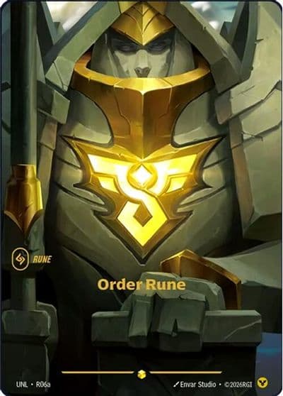 Order Rune R06a Unleashed Riftbound card