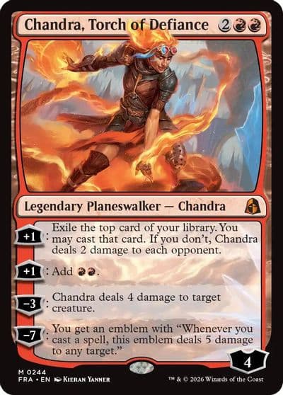 Chandra Torch of Defiance Reality Fracture Magic card