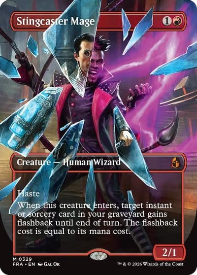 Stingcaster Mage Borderless Reality Fracture Magic card