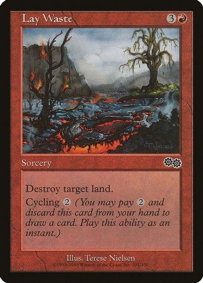 Lay Waste Urza's Saga Magic card
