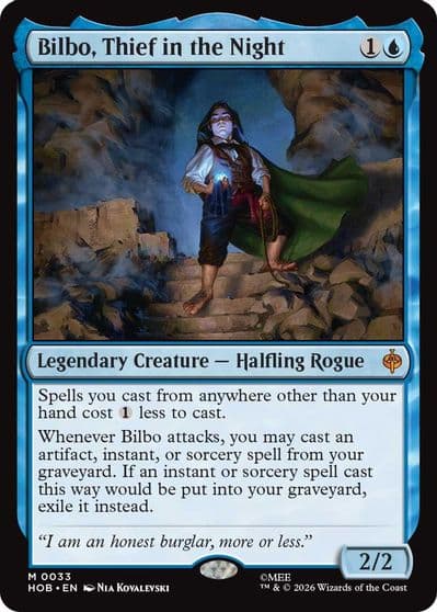 Bilbo Thief in the Night The Hobbit Magic card