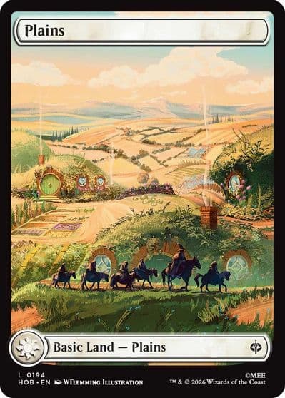 Plains 0194 The Hobbit Magic card