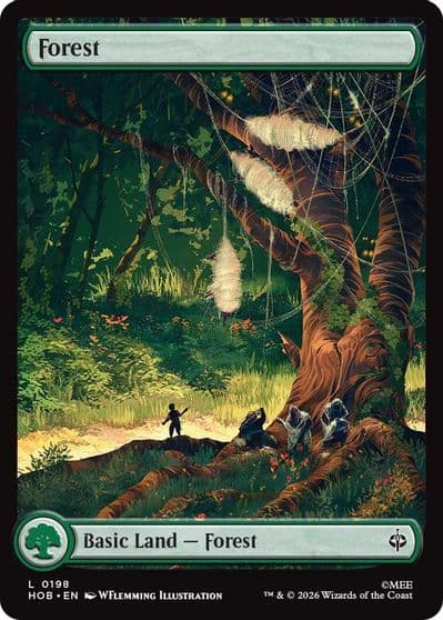 Forest 0198 The Hobbit Magic card
