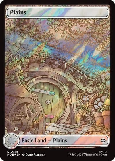 Plains 0318 Surge Foil The Hobbit Magic card