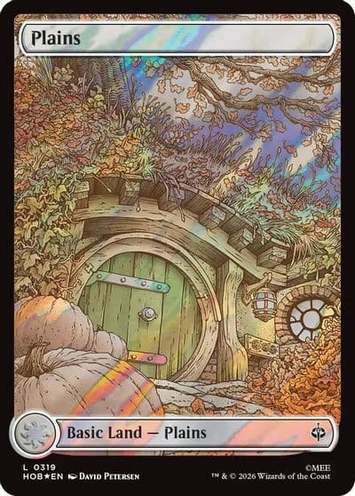 Plains 0319 Surge Foil The Hobbit Magic card
