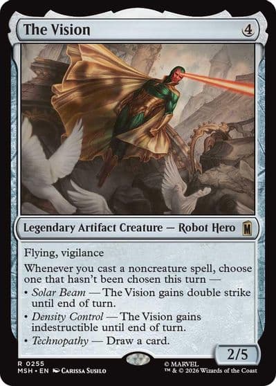 The Vision Marvel Super Heroes Magic card