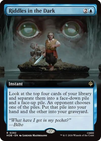 Riddles in the Dark Extended Art The Hobbit Magic card
