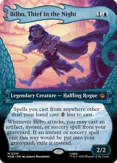 Bilbo Thief in the Night Showcase The Hobbit Magic card