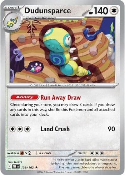 Dudunsparce (Non-Holo) Deck Exclusives Pokemon card