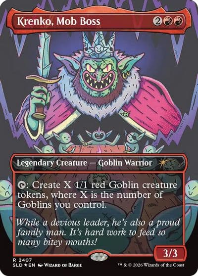 Krenko Mob Boss Secret Lair Drop Series Magic card
