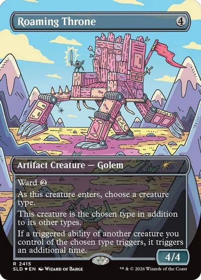 Roaming Throne Secret Lair Drop Series Magic card