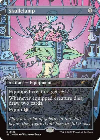 Skullclamp 2416 Secret Lair Drop Series Magic card