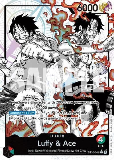Luffy and Ace Parallel Starter Deck EX: Luffy & Ace One Piece card