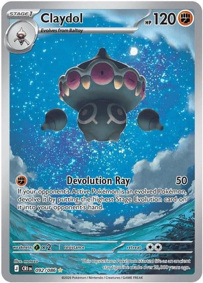 Claydol ME04: Chaos Rising Pokemon card