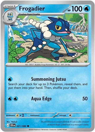 Frogadier ME04: Chaos Rising Pokemon card