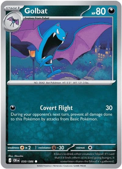 Golbat ME04: Chaos Rising Pokemon card