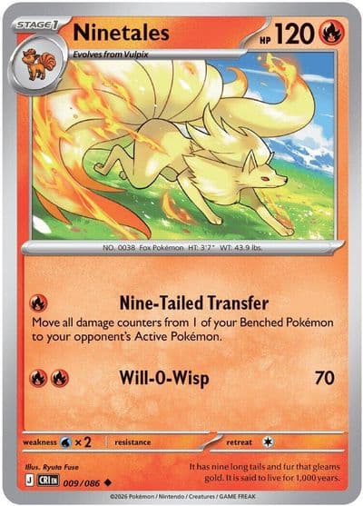 Ninetales ME04: Chaos Rising Pokemon card