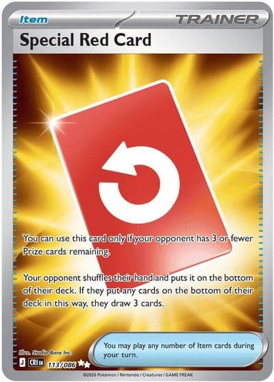 Special Red Card ME04: Chaos Rising Pokemon card