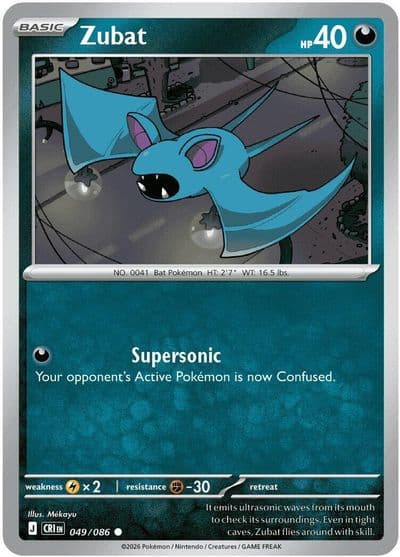 Zubat ME04: Chaos Rising Pokemon card