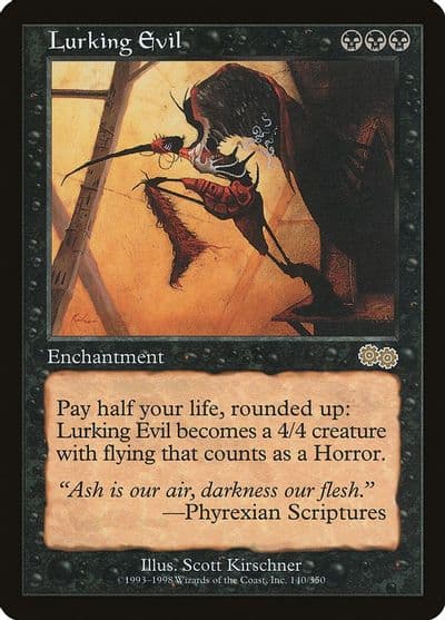 Lurking Evil Urza's Saga Magic card