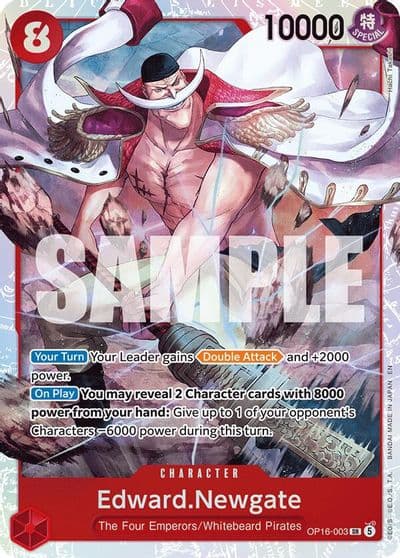 EdwardNewgate The Time of Battle One Piece card