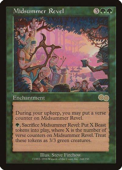 Midsummer Revel Urza's Saga Magic card