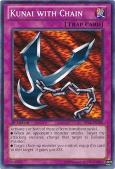 Kunai with Chain Battle Pack 2: War of the Giants Yu-Gi-Oh! card