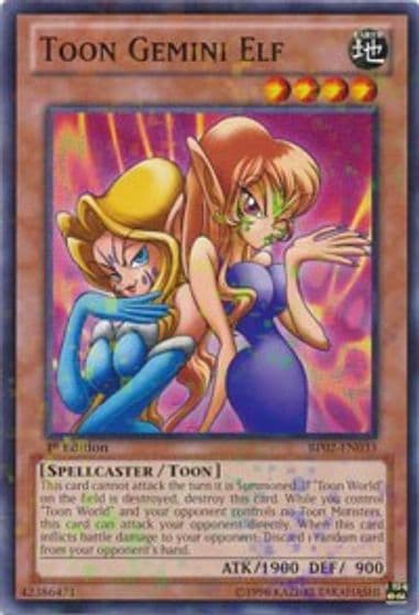 Toon Gemini Elf Mosaic Rare Battle Pack 2: War of the Giants Yu-Gi-Oh! card